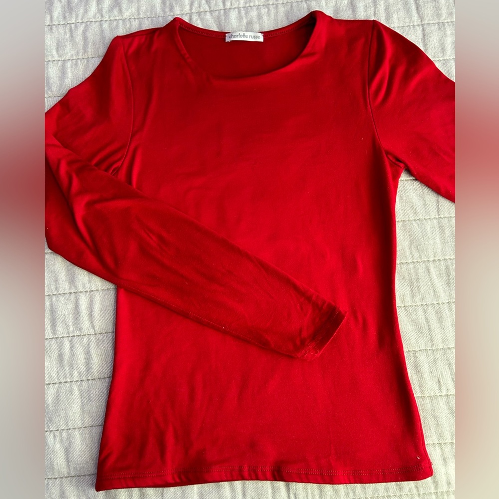 Charlotte Russe fitted long sleeve top